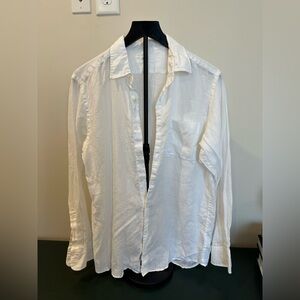 Uniqlo linen style button down